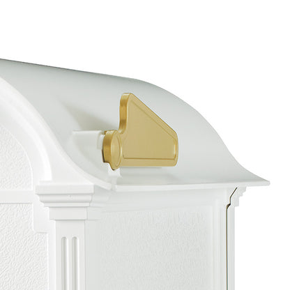 Whitehall Balmoral Personalized Mailbox Package, White