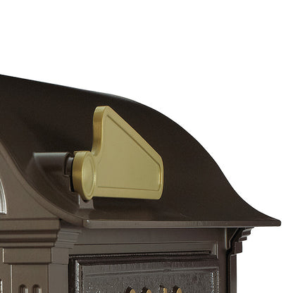 Whitehall Balmoral Mailbox w/Monogram & Side Plaques, Bronze