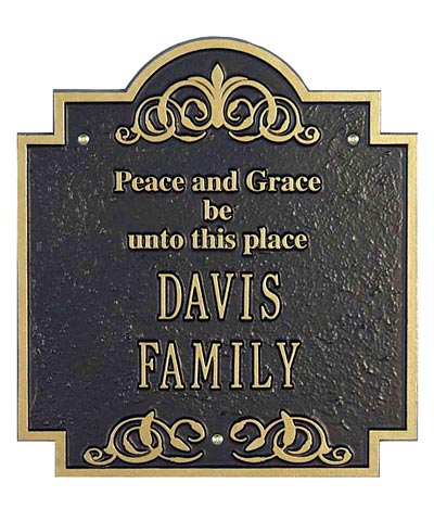 Whitehall Peace and Grace Family Plaque, 2 Line