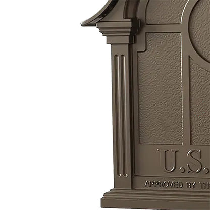 Whitehall Balmoral Mailbox w/Custom Side Plaques, Bronze