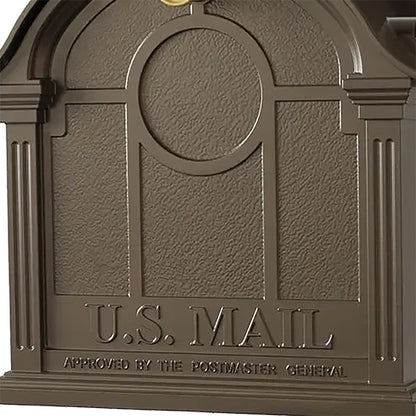 Whitehall Balmoral Mailbox w/Custom Side Plaques, Bronze