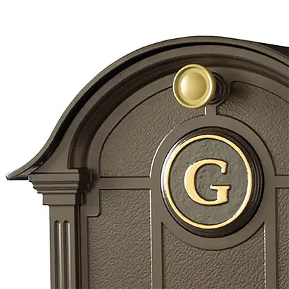 Whitehall Balmoral Mailbox with Monogram, French Bronze