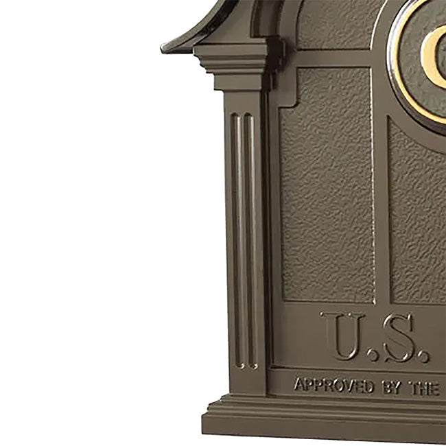Whitehall Balmoral Mailbox with Monogram, French Bronze