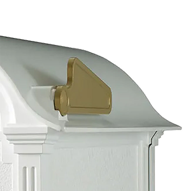 Whitehall Balmoral Mailbox with Monogram, White