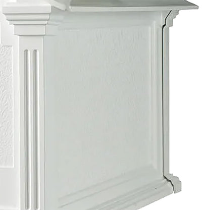 Whitehall Balmoral Mailbox with Monogram, White