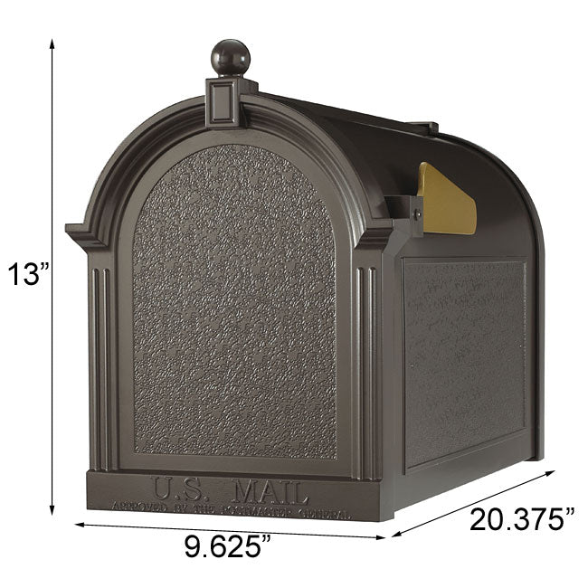 Whitehall Quint Personalized Mailboxes Package, Bronze