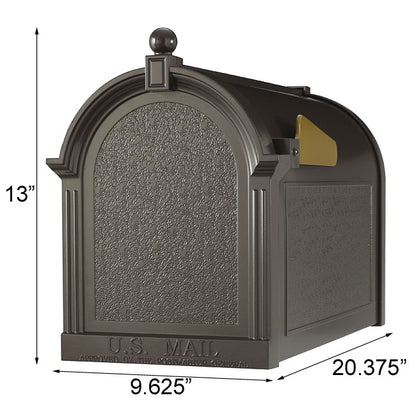 Whitehall Quad Personalized Mailboxes Package, Bronze