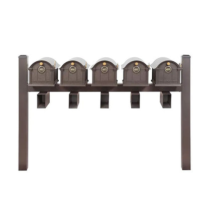 Whitehall Deluxe Custom Balmoral Mailbox Quint, Bronze/Gold