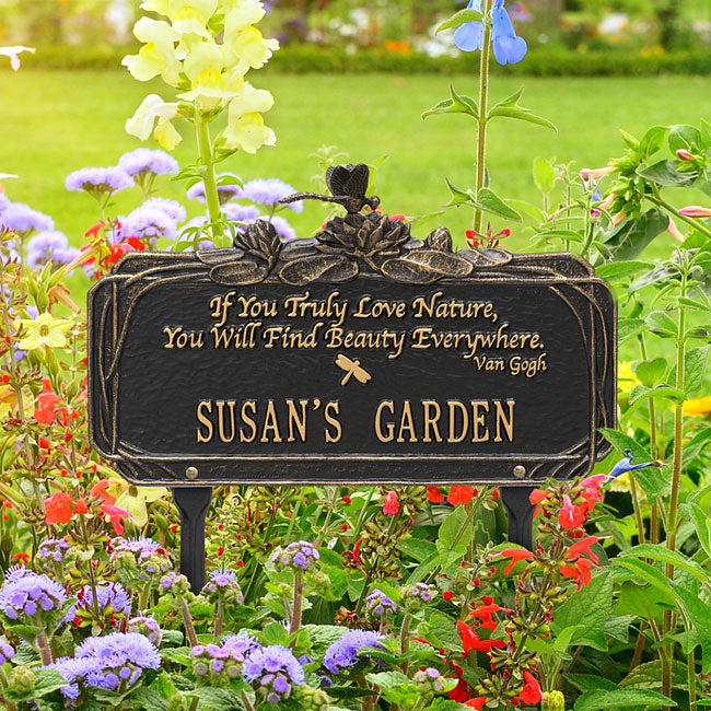 Whitehall Dragonfly Quote Garden Marker, Standard, 1 Line