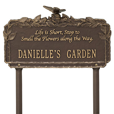 Whitehall Butterfly Poem Garden Marker, 1 Line