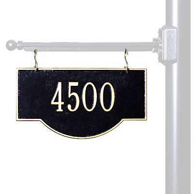 Whitehall Two-Sided Hanging Arch Sign, 1 Line