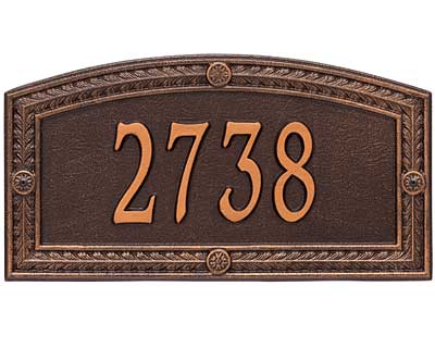 Whitehall Hamilton Wall Plaque, Standard, 1 Line