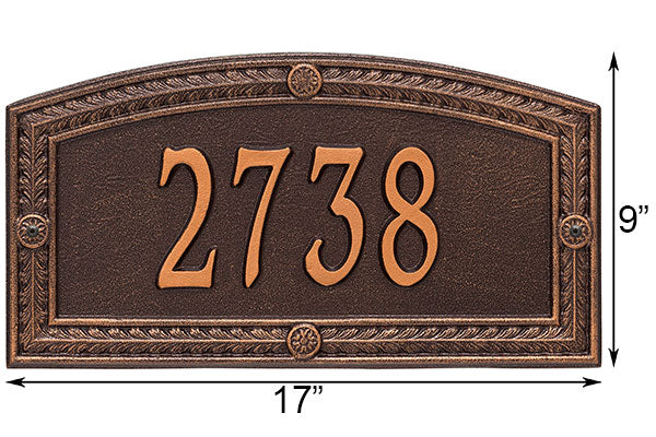 Whitehall Hamilton Wall Plaque, Standard, 1 Line