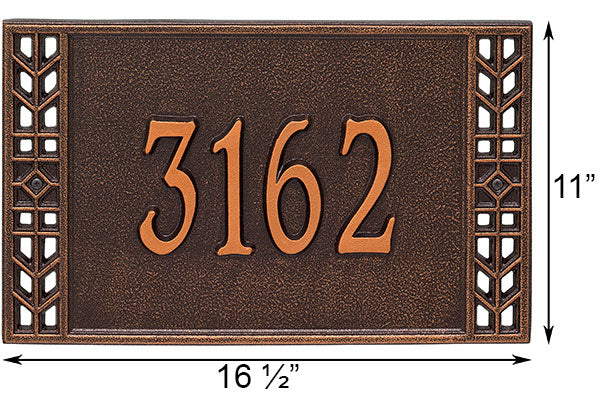 Whitehall Boston Wall Plaque, Standard, 1 Line