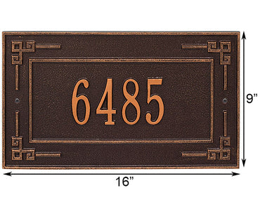 Whitehall Key Corner Wall Plaque, Standard, 1 Line