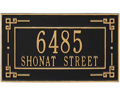 Whitehall Key Corner Wall Plaque, Standard, 2 Line