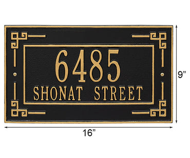 Whitehall Key Corner Wall Plaque, Standard, 2 Line