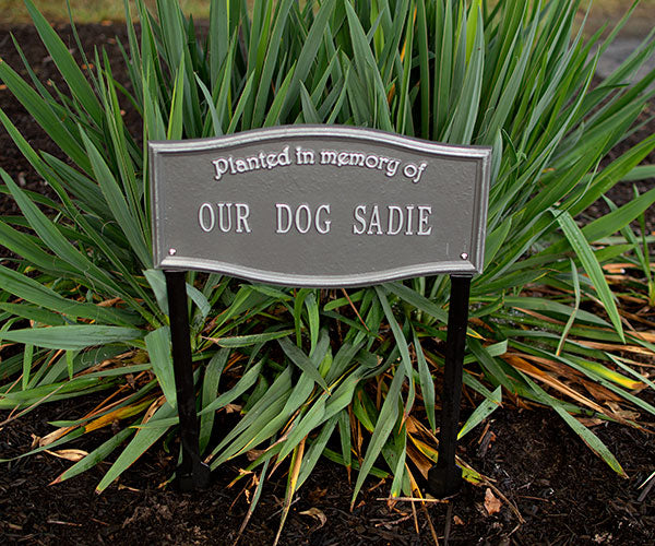 Whitehall Vicksburg Memorial Lawn Marker, "Planted", 1 Line