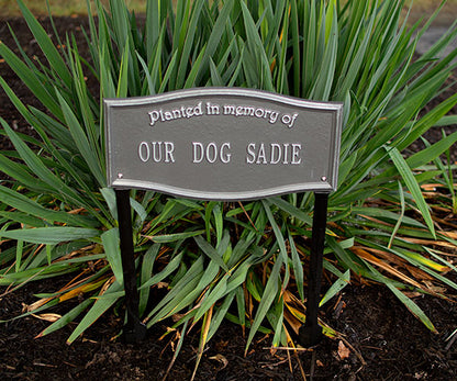 Whitehall Vicksburg Memorial Lawn Marker, "Planted", 1 Line