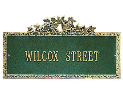 Whitehall Ivy Wall Plaque, Standard, 1 Line