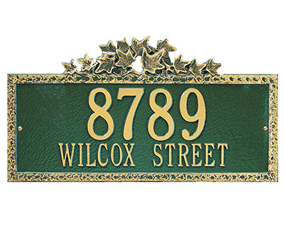 Whitehall Ivy Wall Plaque, Standard, 2 Line