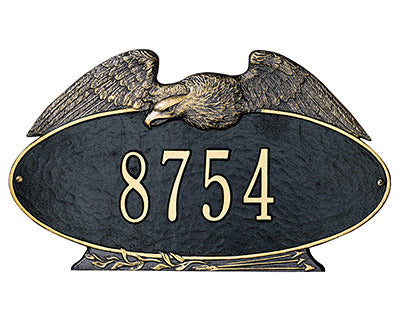 Whitehall Eagle Oval Wall Plaque, Standard, 1 Line