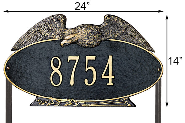 Whitehall Eagle Oval Lawn Marker, Estate, 1 Line