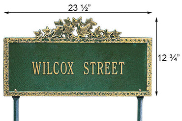 Whitehall Ivy Lawn Marker, Estate, 1 Line