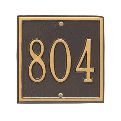 Whitehall Square Wall Plaque, Petite, 1 Line