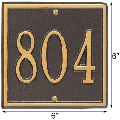 Whitehall Square Wall Plaque, Petite, 1 Line