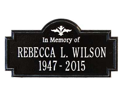 Whitehall Arlington Memorial Wall Plaque, "In Memory of"