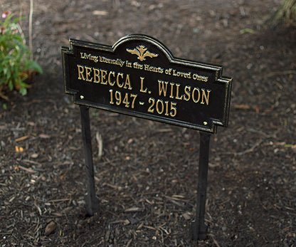 Whitehall Arlington Memorial Lawn Marker,"Living Eternally"