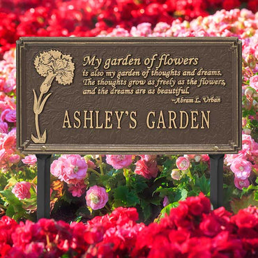 Whitehall Dianthus Quote Garden Marker, Standard, 1 Line