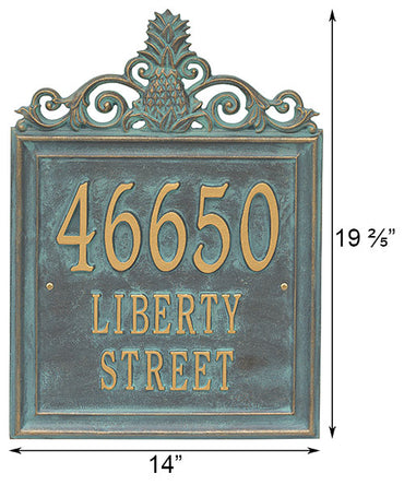 Whitehall Lanai Wall Plaque, Estate, 3 Line