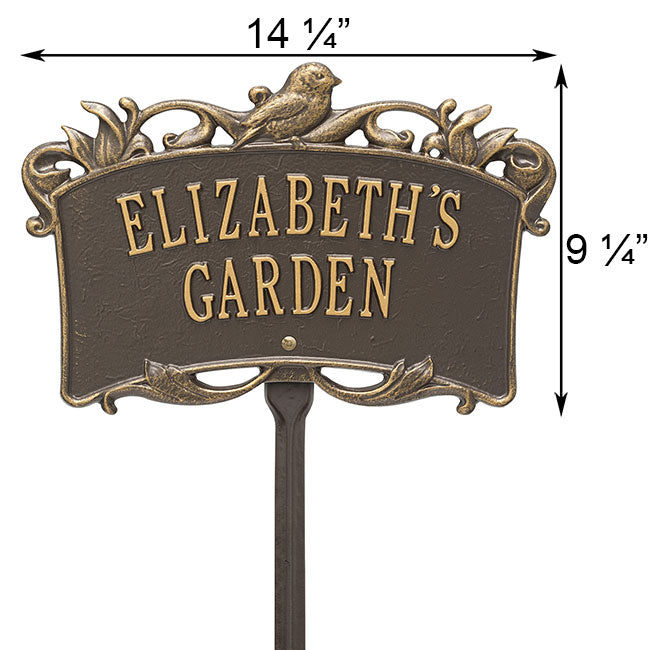 Whitehall Bird Garden Lawn Marker, 2 Line