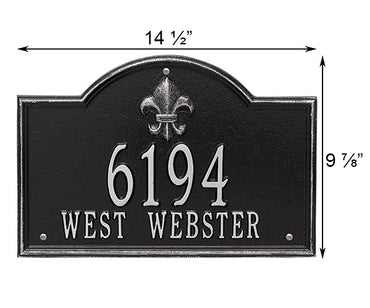 Whitehall Bayou Vista Wall Plaque, Standard, 2 Line