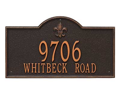 Whitehall Bayou Vista Wall Plaque, Estate, 2 Line