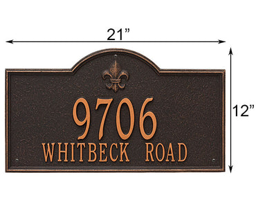 Whitehall Bayou Vista Wall Plaque, Estate, 2 Line