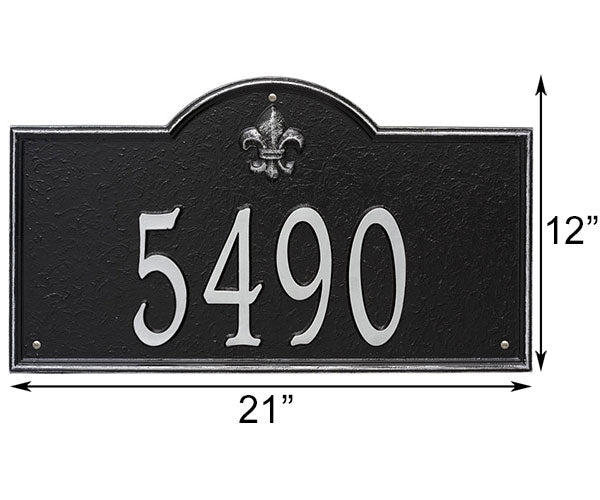 Whitehall Bayou Vista Wall Plaque, Estate, 1 Line