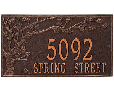 Whitehall Spring Blossom Wall Plaque, Estate, 2 Line