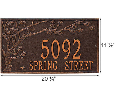 Whitehall Spring Blossom Wall Plaque, Estate, 2 Line