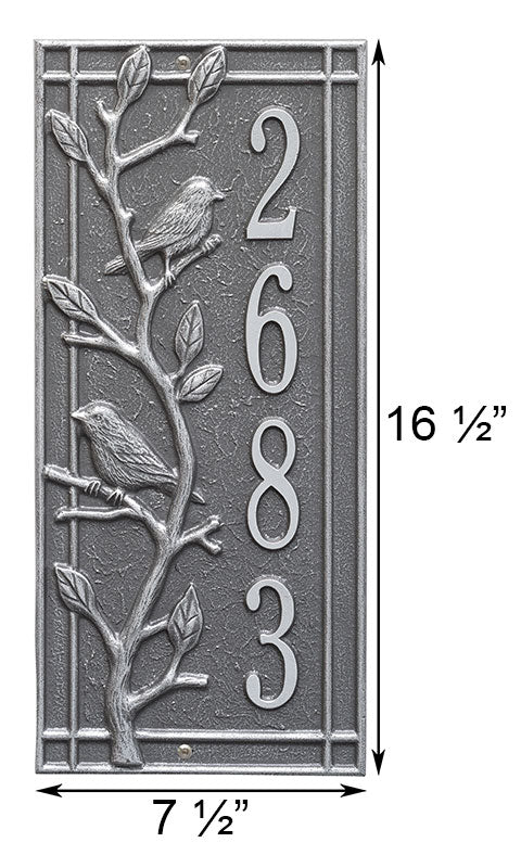 Whitehall Woodridge Vertical Wall Plaque, Standard, 1 Line