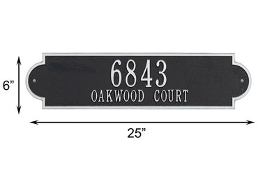 Whitehall Richmond Horizontal Wall Plaque, Estate, 2 Line