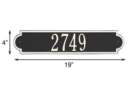 Whitehall Richmond Horizontal Wall Plaque, Standard, 1 Line