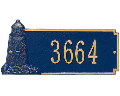 Whitehall Lighthouse Rectangular Wall Plaque, Standard, 1 Ln