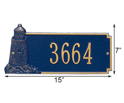 Whitehall Lighthouse Rectangular Wall Plaque, Standard, 1 Ln