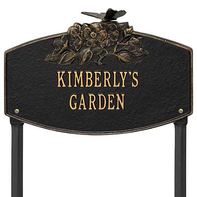 Whitehall Butterfly Blossom Garden Marker, Standard, 2 Line