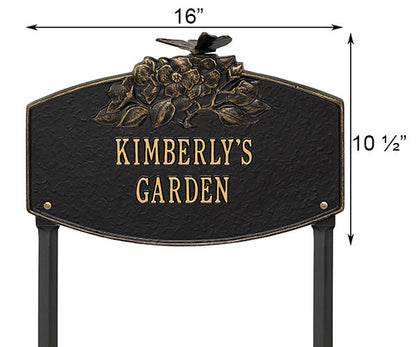 Whitehall Butterfly Blossom Garden Marker, Standard, 2 Line