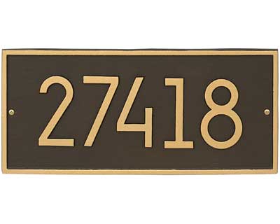 Whitehall Hartford Modern Wall Plaque, Standard, 1 Line