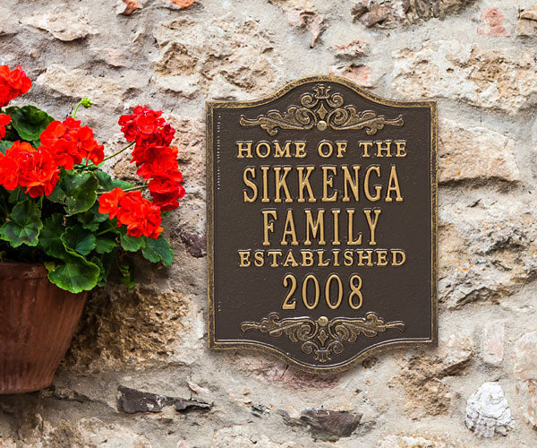 Whitehall Buena Vista Welcome Wedding Wall Plaque, 3 Line